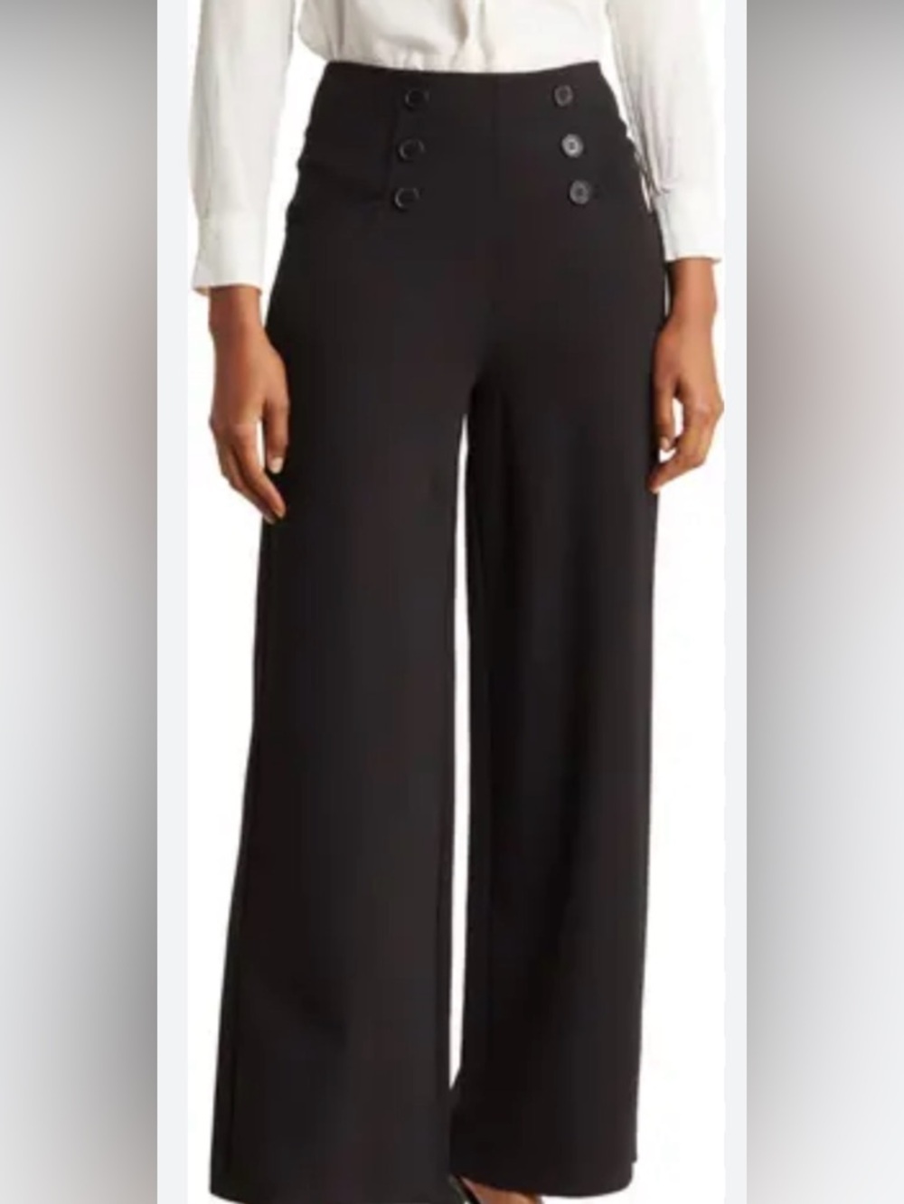 Max Studio Gray Wide-Leg Women's Pants size 2